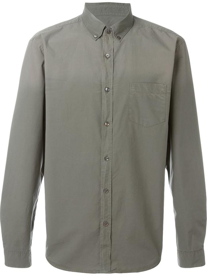 Closed Fade-out Shirt, Men's, Size: Xl, Green, Cotton