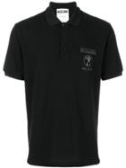 Moschino Logo Print Polo Shirt - Black