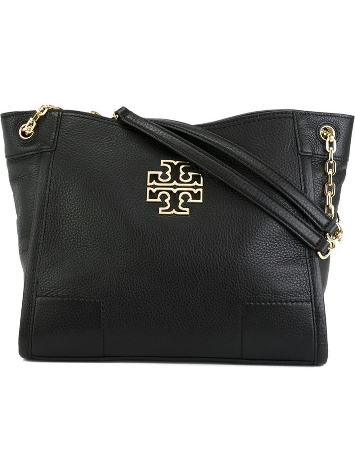 Tory Burch Britten Tote, Women's, Black, Leather