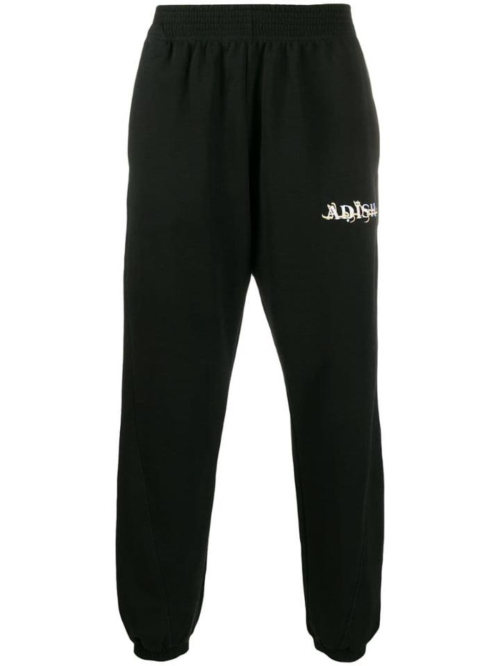 Adish Logo Track Pants - Black