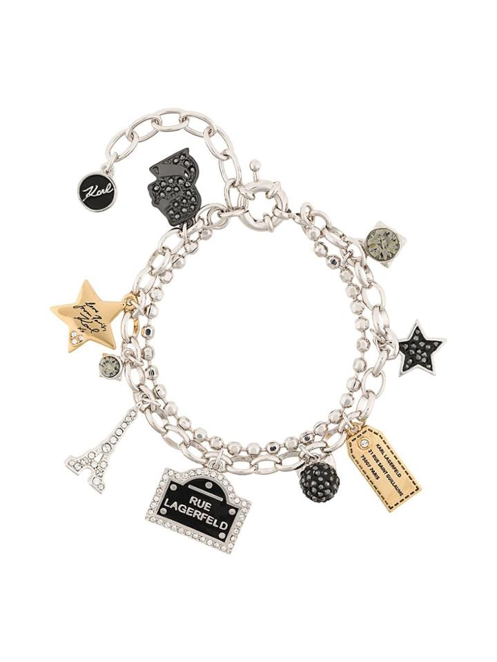 Karl Lagerfeld Paris Charms Bracelet - Silver
