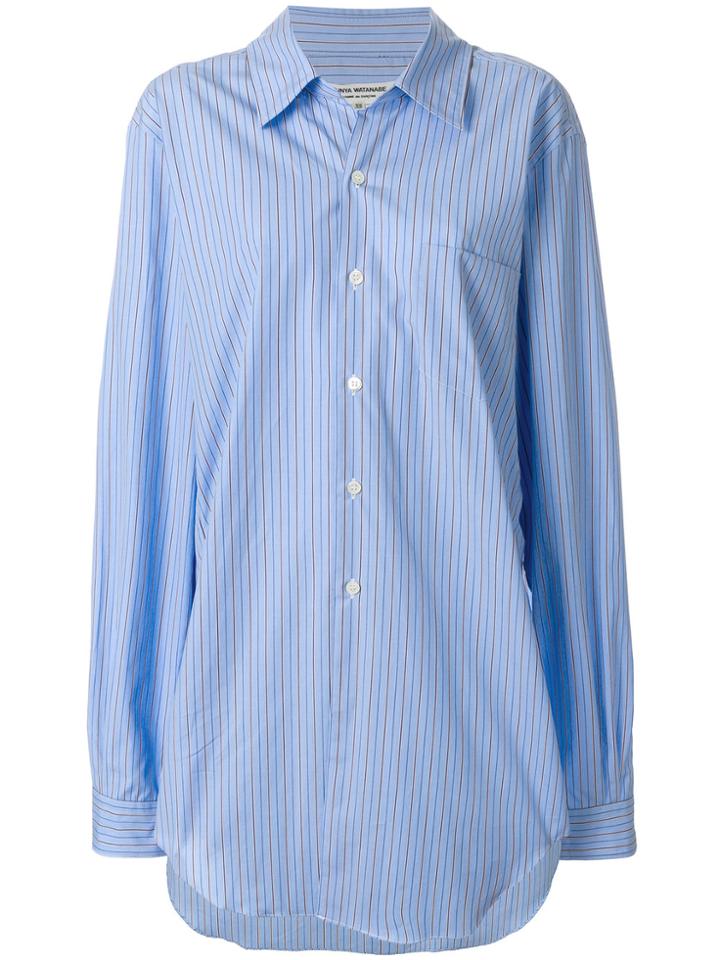 Junya Watanabe Comme Des Garçons Oversized Shirt Dress - Blue