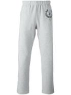 Alexander Mcqueen Skull Crest Track Pants, Men's, Size: Large, Grey, Cotton