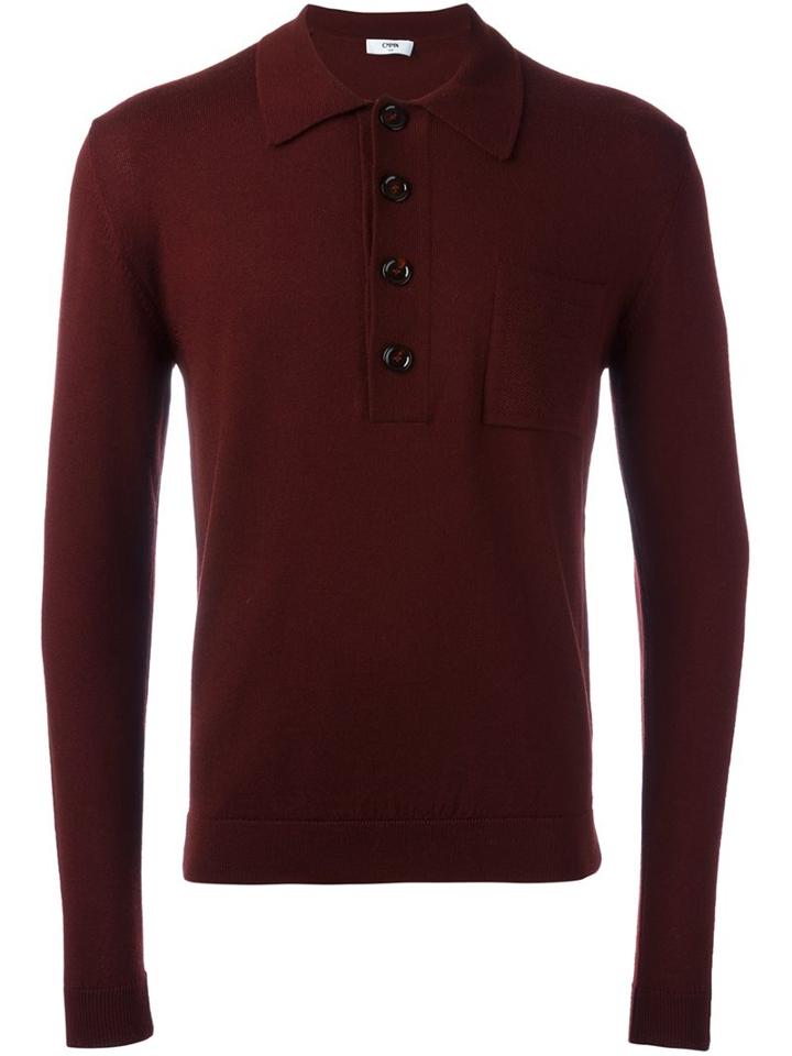 Cmmn Swdn Chest Pocket Knitted Polo Shirt