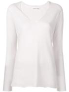 Lamberto Losani V-neck Jumper - Pink