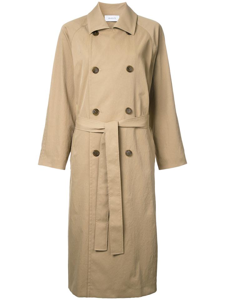 En Route Double Breasted Coat, Women's, Size: 0, Nude/neutrals, Polyester