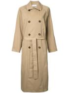En Route Double Breasted Coat, Women's, Size: 0, Nude/neutrals, Polyester