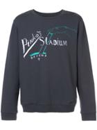 Rochambeau 'pinko's Stadium' Embroidery Sweatshirt - Grey