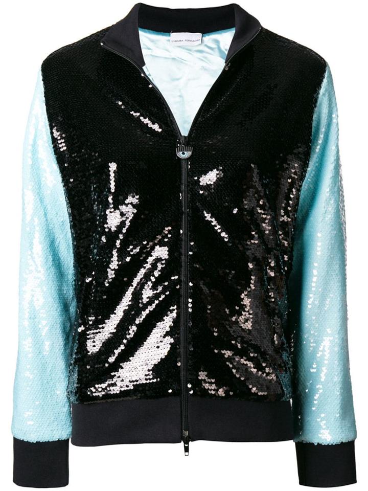 Chiara Ferragni Sequin Jacket - Black