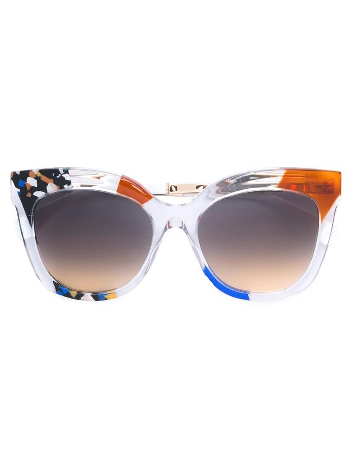 Fendi 'jungle' Sunglasses, Women's, Grey, Acetate/metal