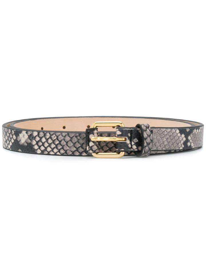 B-low The Belt Ivy Python Belt - Black