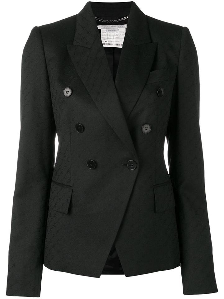 Stella Mccartney Logo Jacquard Blazer - Black