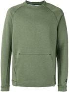 Nike Tech Fleece Crew Neck Sweatshirt, Men's, Size: Xl, Green, Cotton/polyester