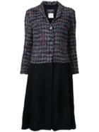Chanel Vintage Contrast Panel Coat - Multicolour