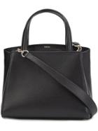 Valextra Classic Tote, Women's, Black, Leather