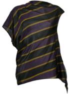 08sircus Striped Asymmetric Blouse - Purple