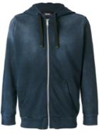 Diesel - Theory Zipped Hoodie - Men - Cotton/polyester - L, Blue, Cotton/polyester