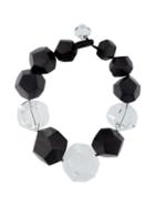 Monies Large Faceted Bead Necklace, Women's, Black