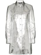 Calvin Klein 205w39nyc Metallic Shirt Mini-dress
