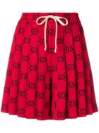 Gucci Interlocked Gg Logo Shorts - Red