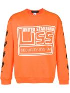 United Standard 'u.s.s.s.' Print Sweatshirt - Yellow & Orange