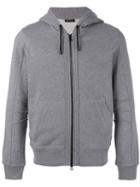 Belstaff Zip-front Hooded Sweatshirt, Men's, Size: Small, Grey, Cotton