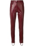 Magda Butrym Skinny Biker Trousers - Red