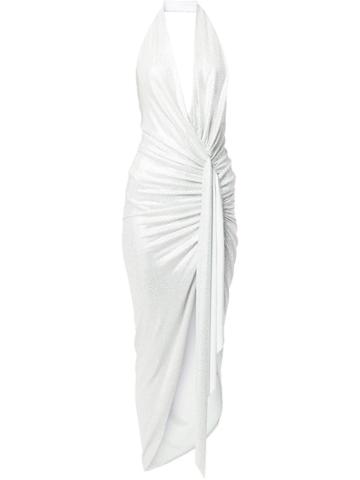 Alexandre Vauthier Halter Strap Jersey Gown - White