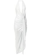Alexandre Vauthier Halter Strap Jersey Gown - White