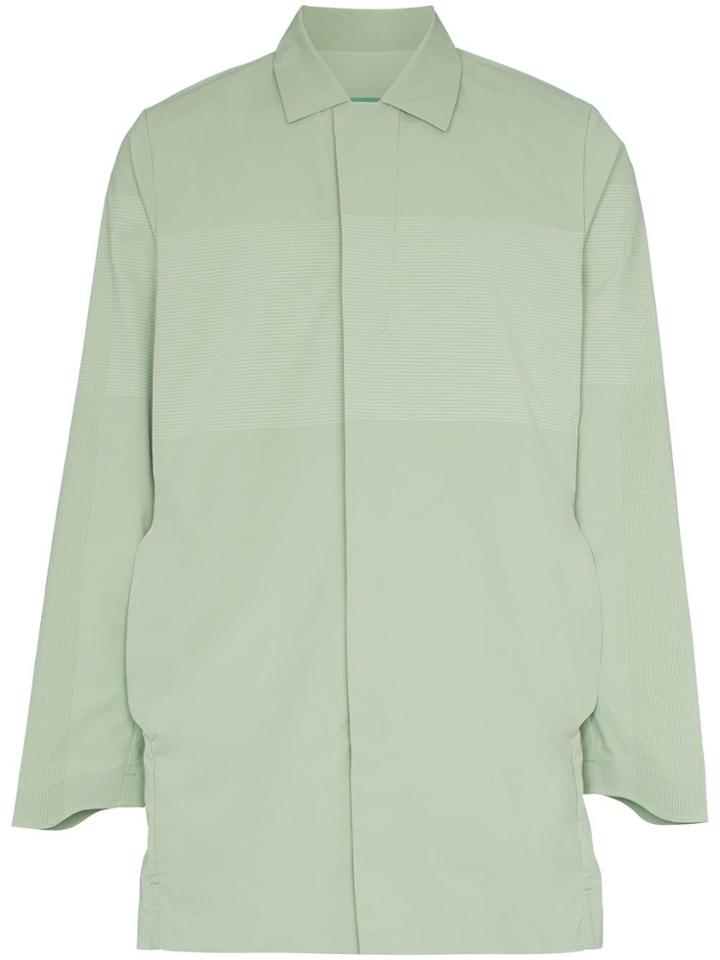 Descente Allterrain Concealed Zip Front Coat - Green