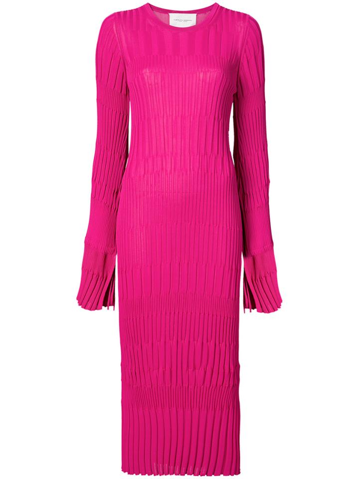 Carolina Herrera Fitted Knit Dress - Pink & Purple