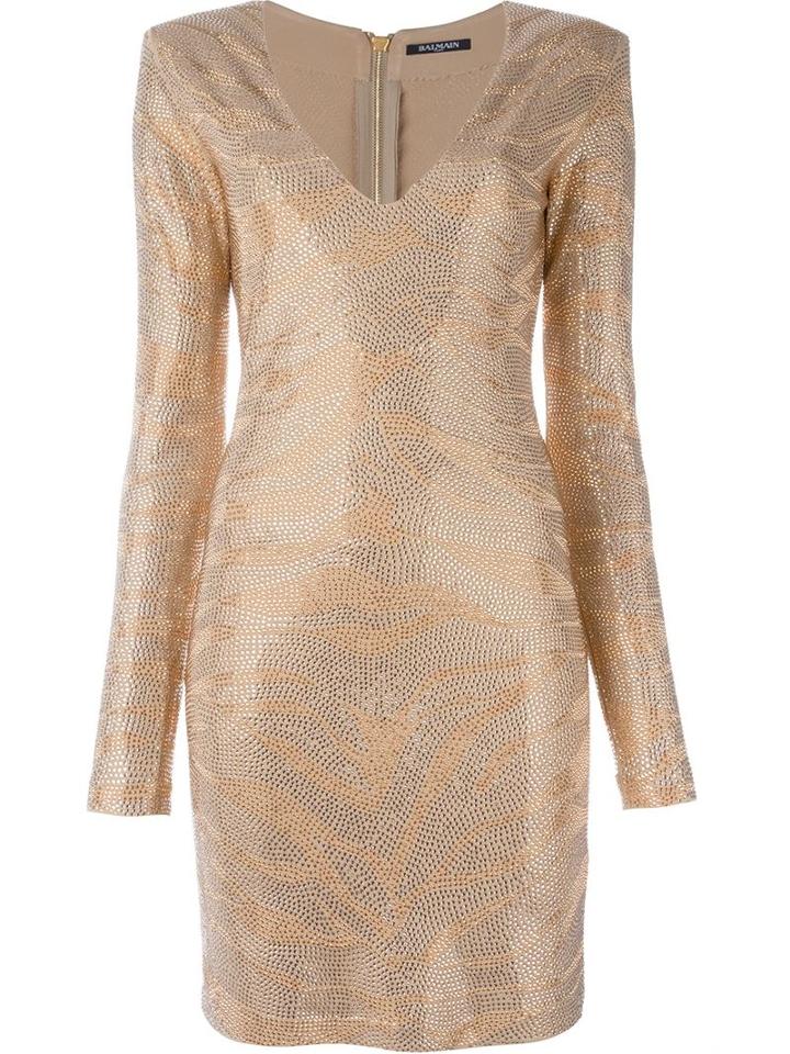 Balmain Zebra Glitter Dress