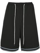 Monkey Time Contrast Border Shorts - Black