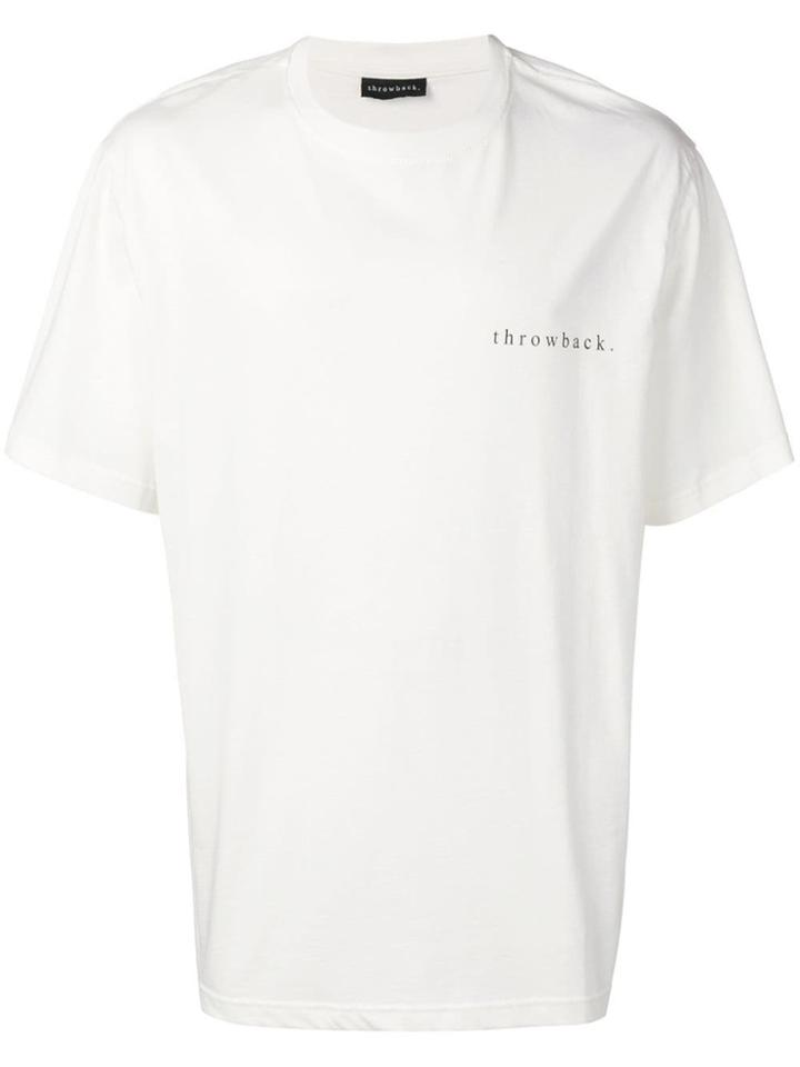 Throwback. Printed Logo T-shirt - White
