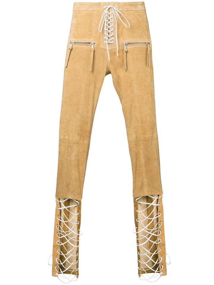 Unravel Project Tie Front Trousers - Brown