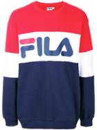 Fila Logo Print Sweatshirt - Red