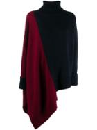 Monse Asymmetric Hem Color-block Sweater - Blue