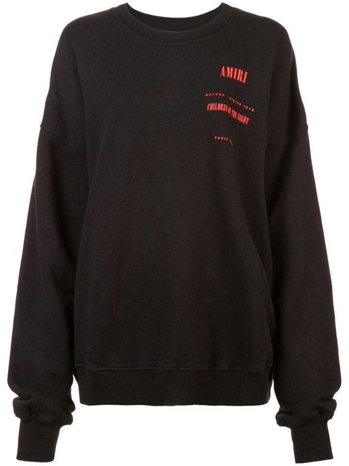 Amiri Chest Logo Sweatshirt - Black