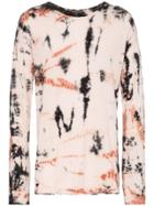 Ann Demeulemeester Tie Dye Sweater - Pink