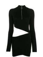 Filles A Papa Peggy Cut-out Mini Dress - Black