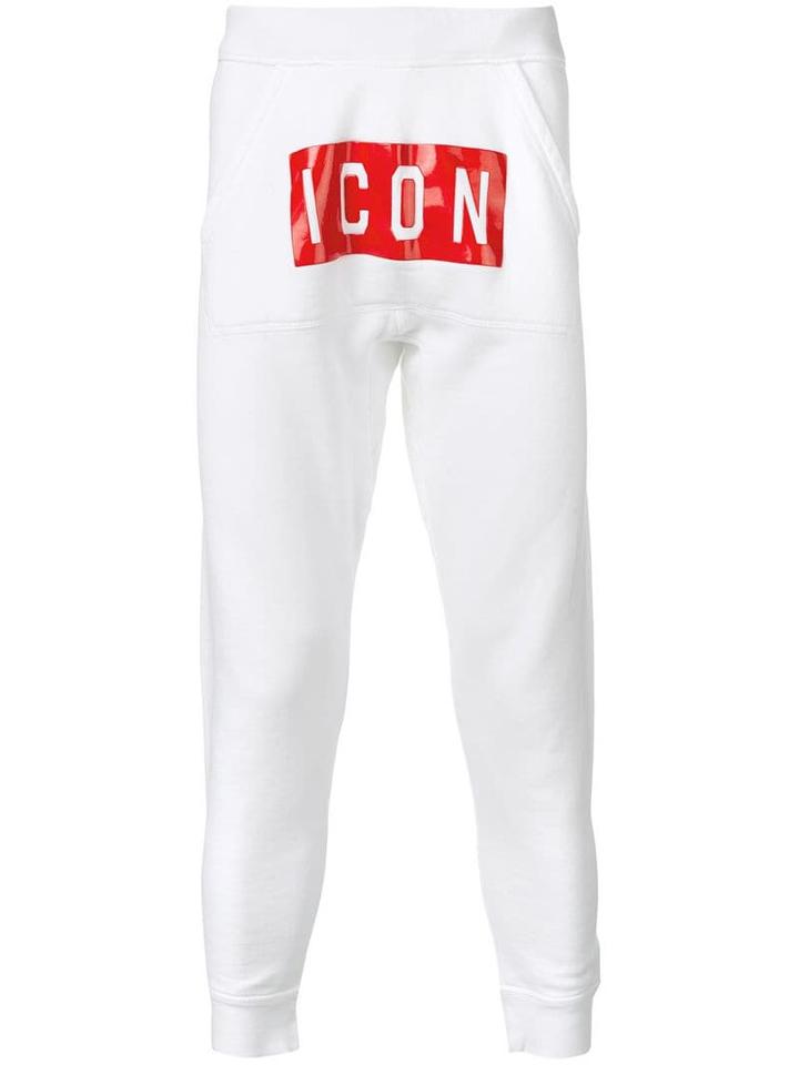 Dsquared2 Icon Print Track Pants - White