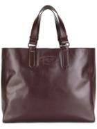 Lanvin - Logo Embossed Tote - Women - Leather - One Size, Women's, Brown, Leather