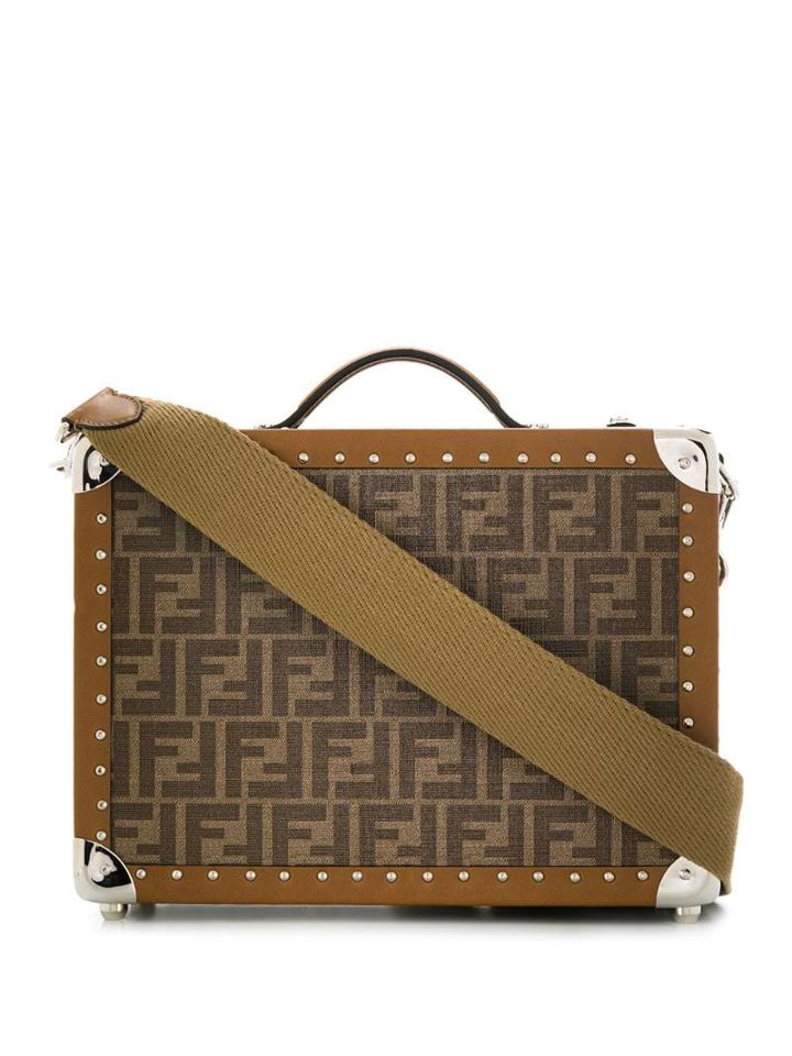 Fendi Small Travel Trunk Tote - Brown