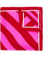 Fabiana Filippi Diagonal Stripe Neck Scarf - Red