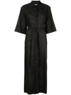 Matteau Long Shirt Dress - Black