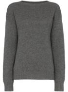Prada Crew-neck Cashmere Sweater - Grey