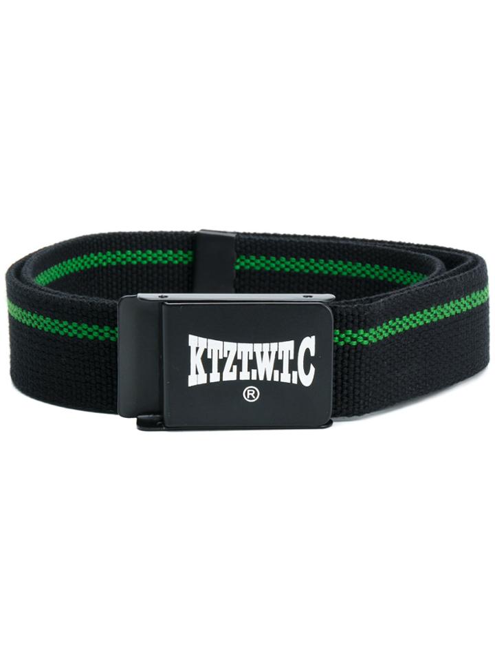 Ktz Woven Logo Plaque Belt - Black