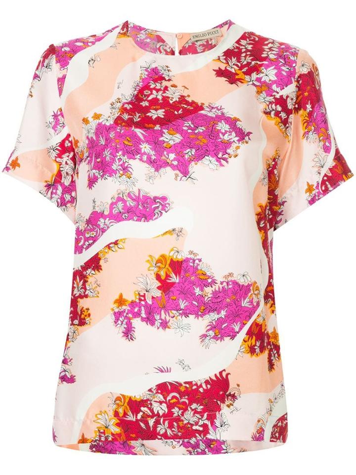 Emilio Pucci Floral Blouse - Pink