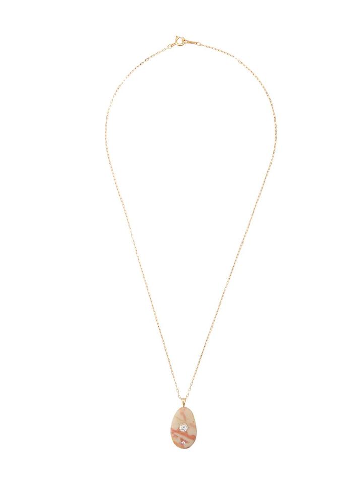 Cvc Stones Crystal Pendant Necklace - Red