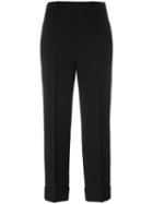 Neil Barrett Wide Leg Trousers, Women's, Size: 38, Black, Triacetate/polyester/cupro